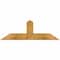 Ekena Millwork Portland Rough Sawn Timber Gable Bracket, Western Red Cedar, 36"W x 12"H x 2"D x 4"F, 8/12 Pitch GBW036X12X0204POR00RWR - alternate 1